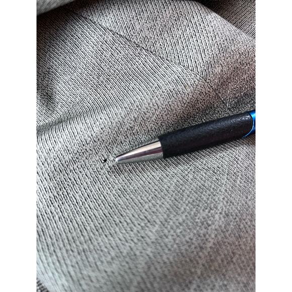 Paul Cicchini Custom Italian Fabric Pleated Dress Suit Pants Gray FLAW 34 x 30 - Picture 5 of 5